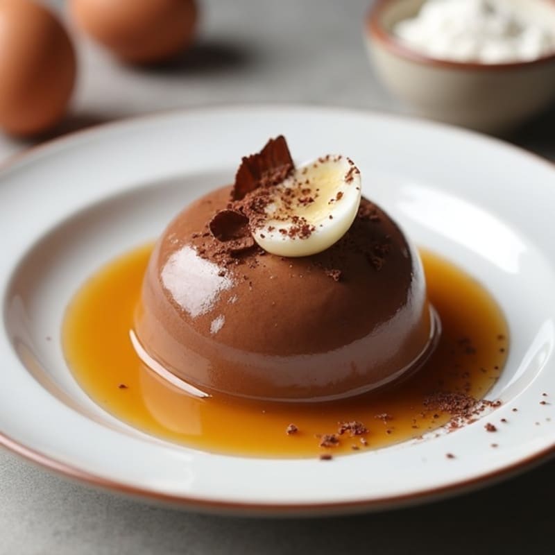 High-Protein Chocolate Egg Custard