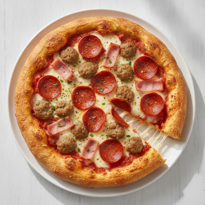 Meat Lovers Stuffed Crust Pizza