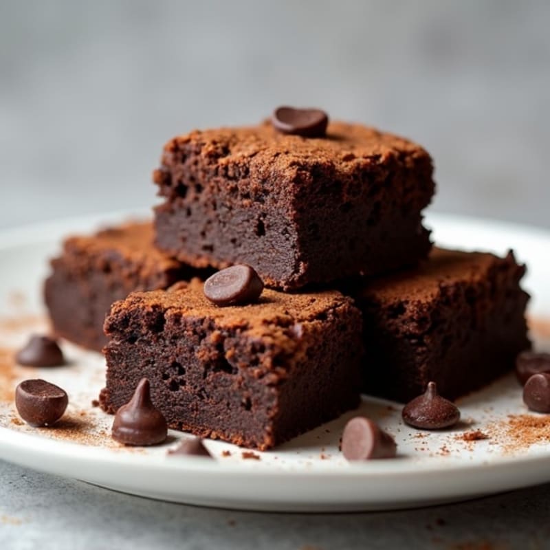 Protein-Rich Dark Chocolate Sweet Potato Brownies