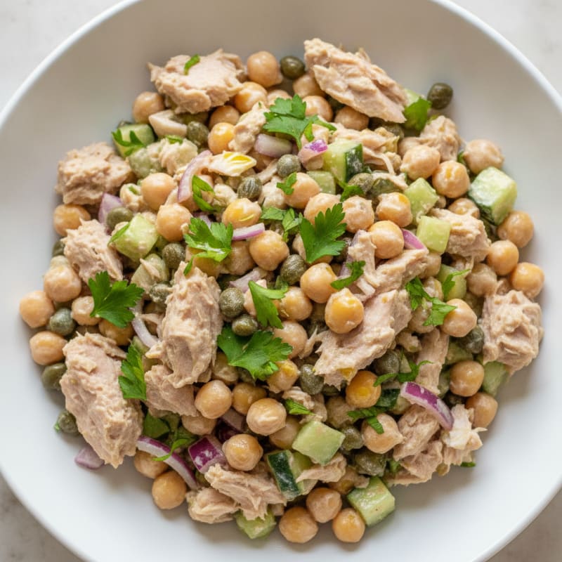 Mediterranean Tuna Salad with Capers