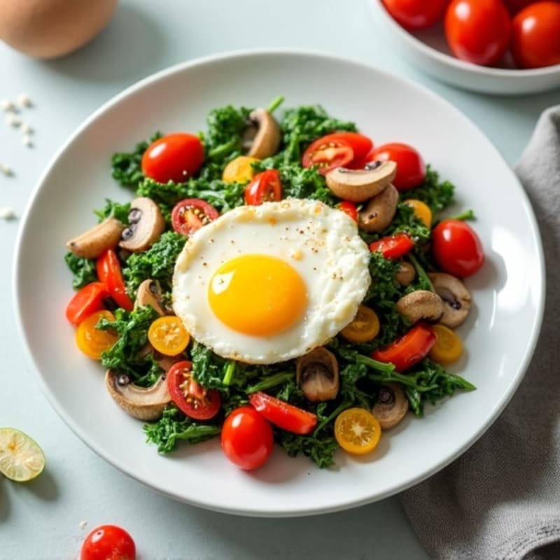 Protein-Packed Veggie Egg White Scramble