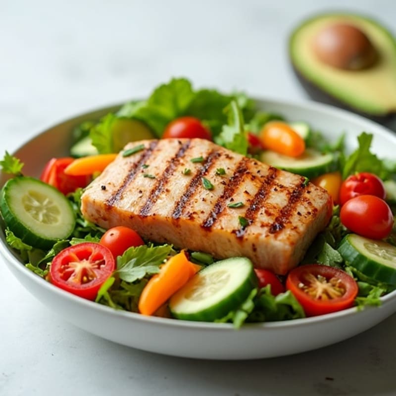 Fresh Tuna Salad with Crisp Veggies