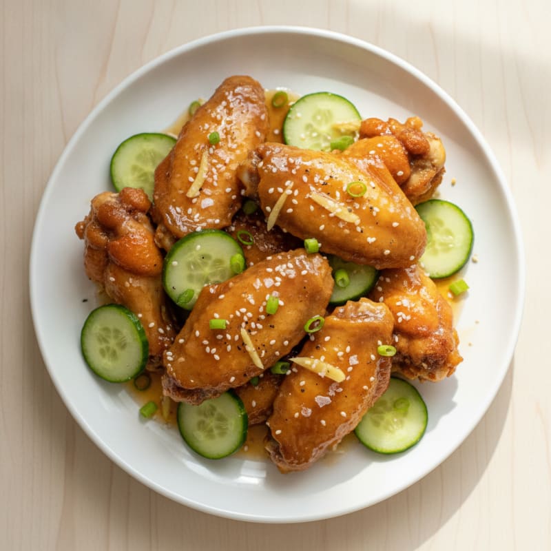 Honey-Garlic Glazed Chicken Wings