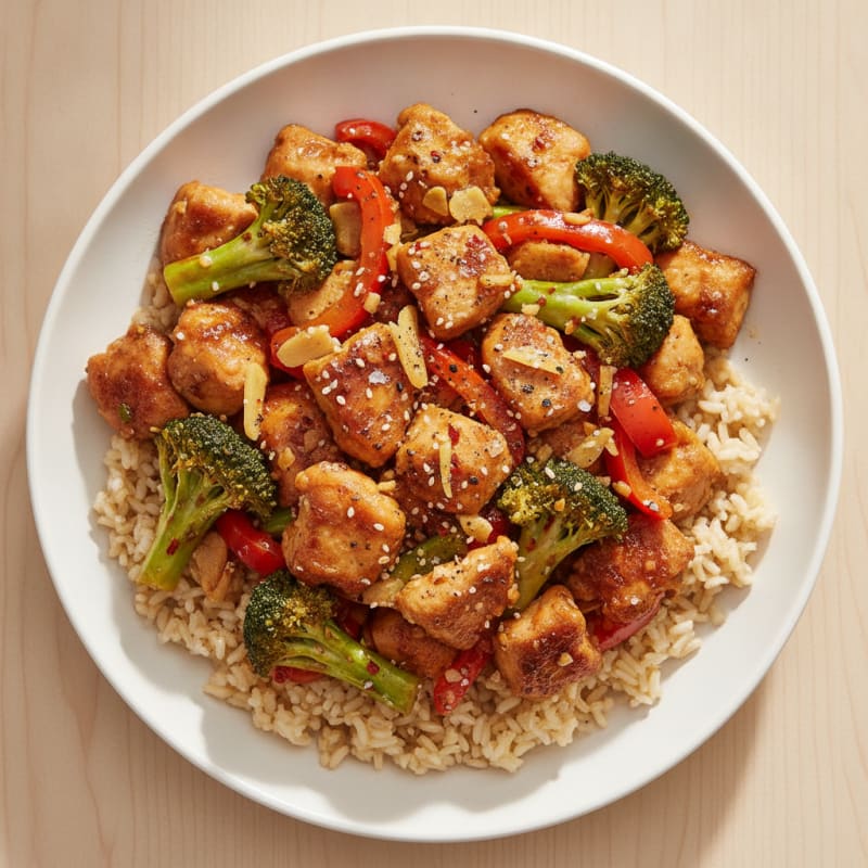 Healthy General Tso's Chicken Stir-Fry
