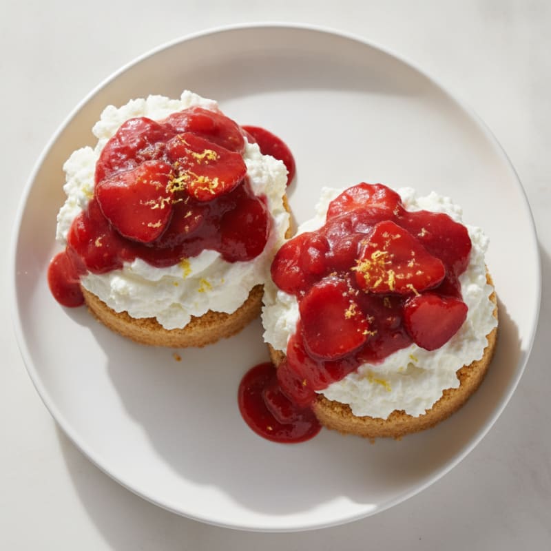 Creamy Protein Strawberry Cheesecake Cups