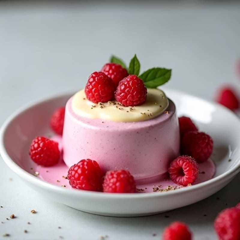 Protein-Packed Greek Yogurt Mousse with Fresh Raspberries