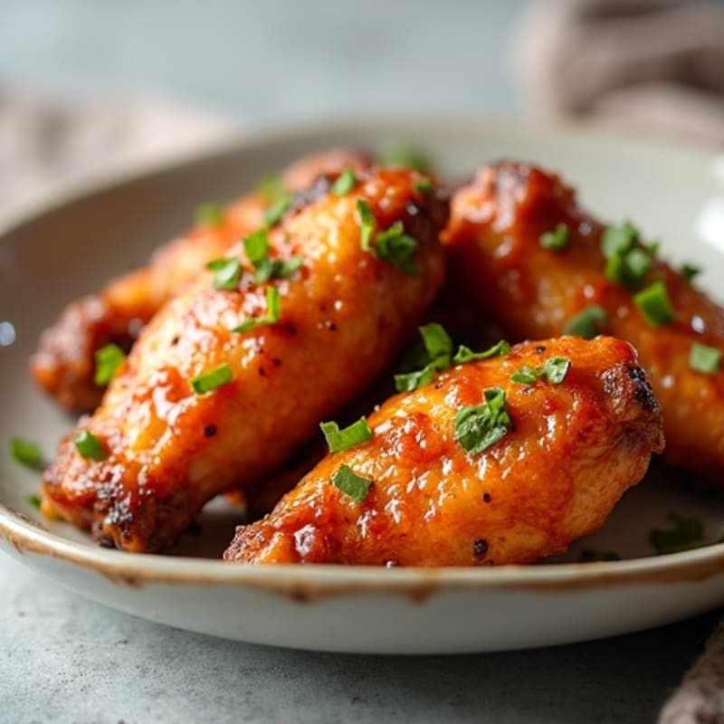 Crispy Baked Honey Garlic Chicken Wings