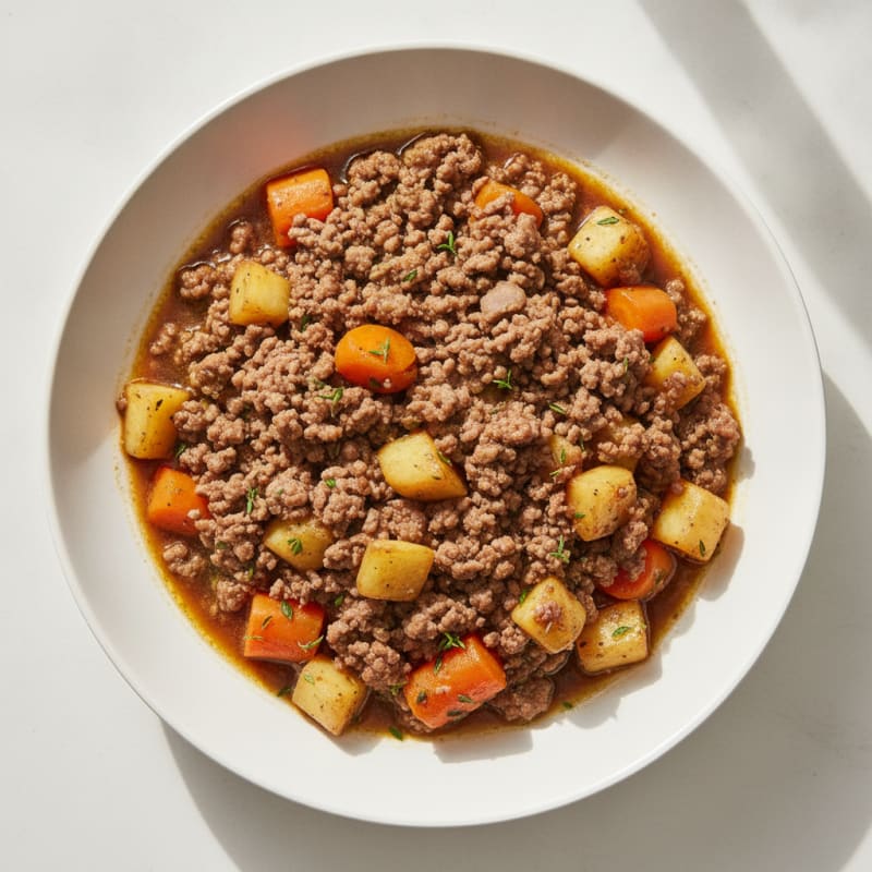 Savory Beef Mince with Root Vegetables