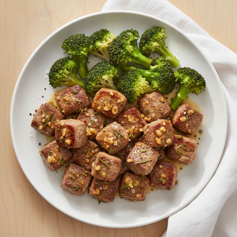 Garlic Herb Steak Bites