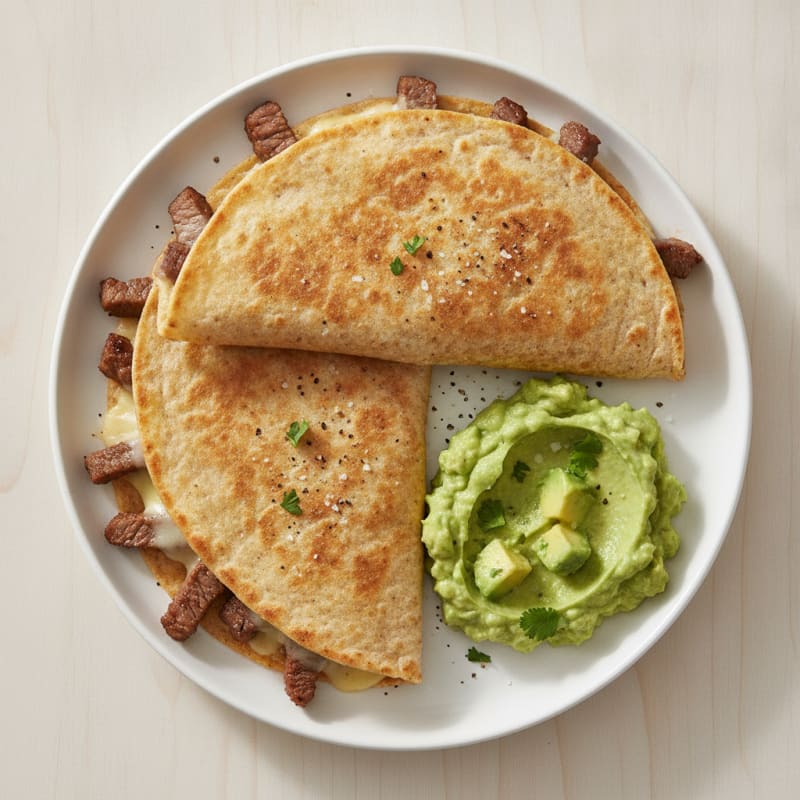 Carne Asada Quesadillas with Guacamole