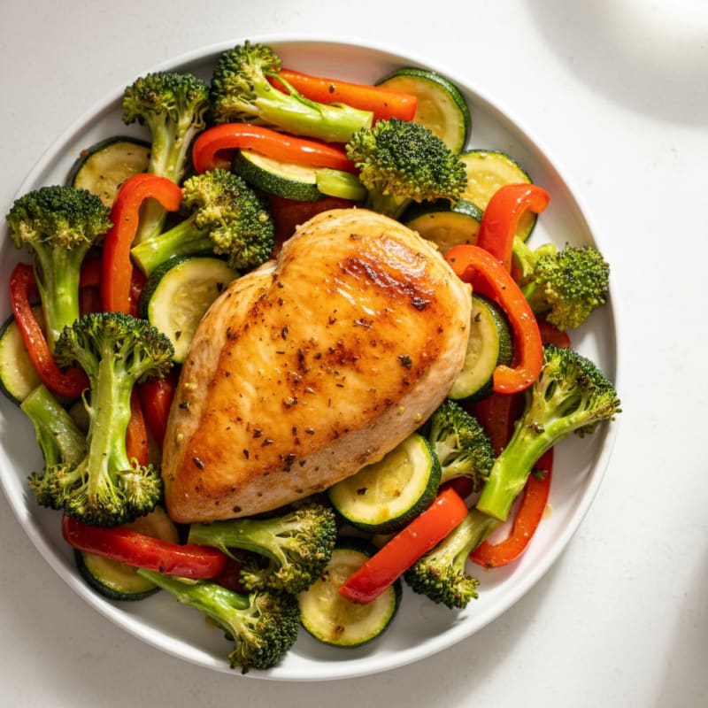 Zesty Lemon Herb Roasted Chicken and Vegetables