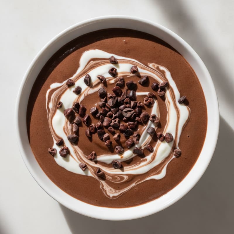 Silky Chocolate Protein Pudding with Greek Yogurt