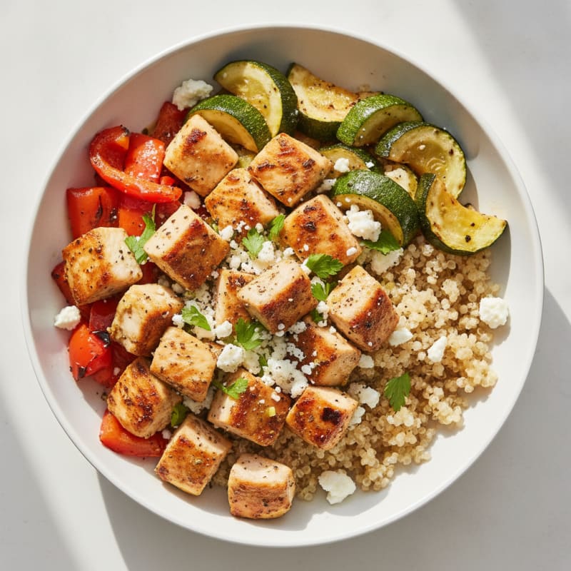 Mediterranean Herb-Roasted Chicken Bowl