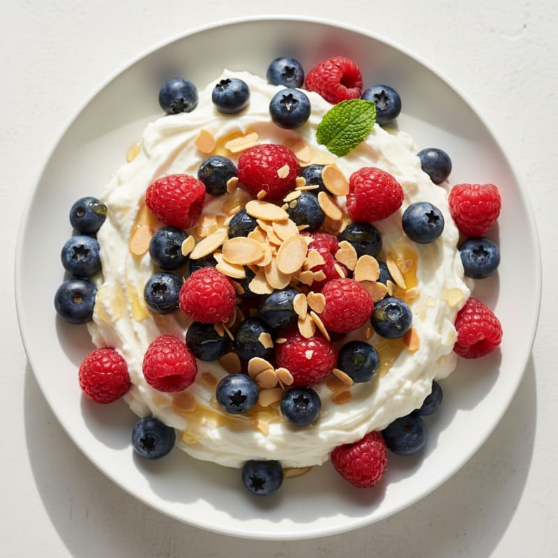 Creamy Greek Yogurt Protein Parfait with Mixed Berries