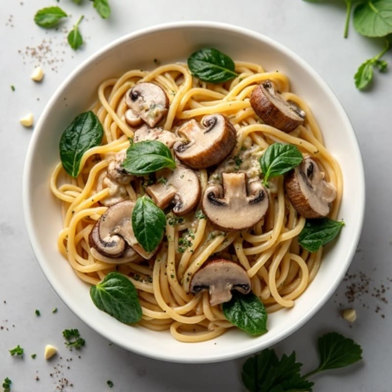 Creamy Lean Beef and Mushroom Noodles