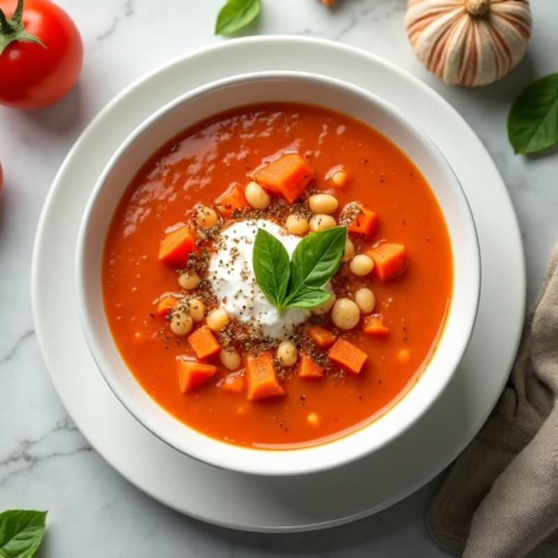 Creamy Fresh Tomato Basil Soup