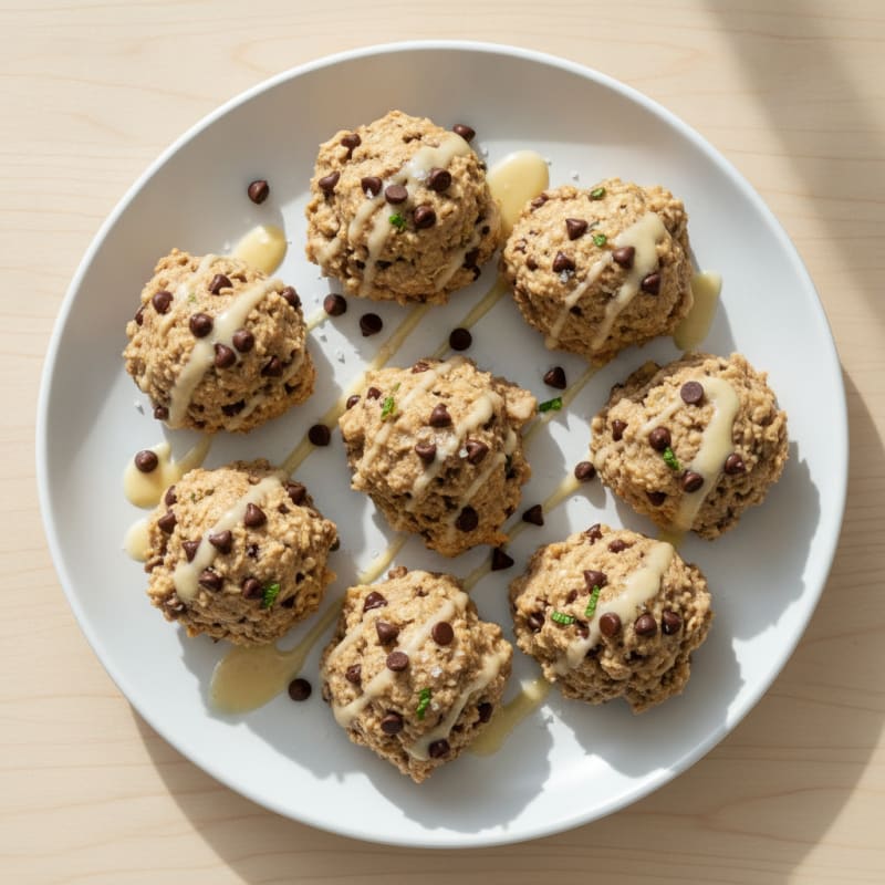 No-Bake Chocolate Chip Protein Cookie Dough Bites