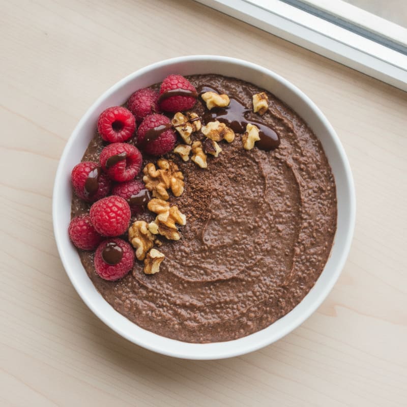 Creamy Chocolate Protein Chia Pudding