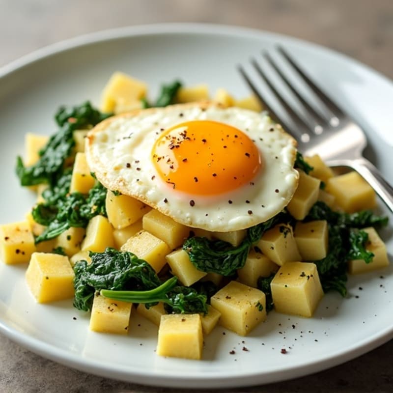 Egg White and Cottage Cheese Scramble with Spinach