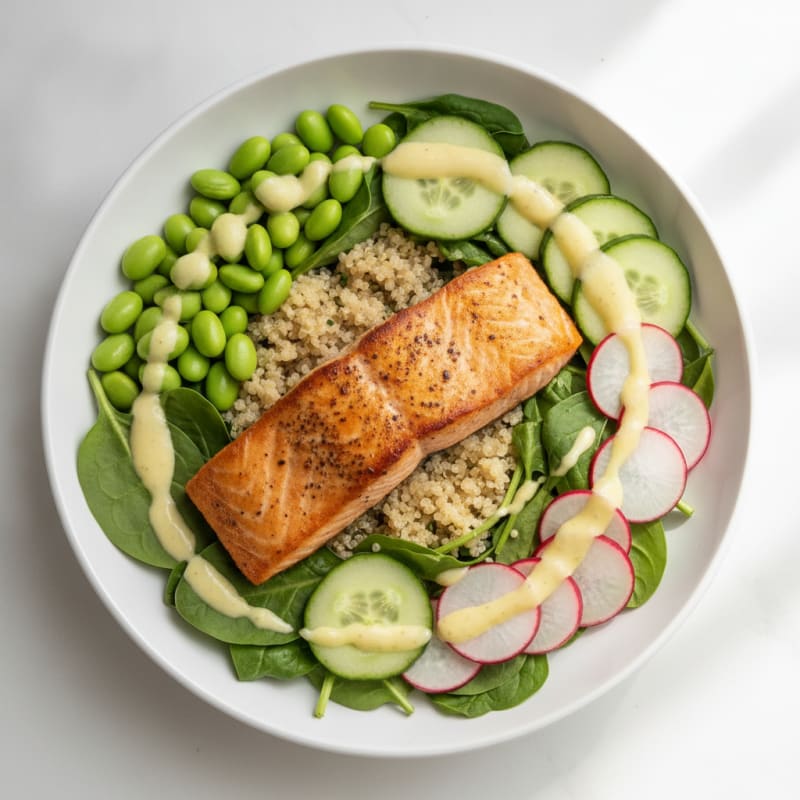 Pan-Seared Salmon Power Bowl