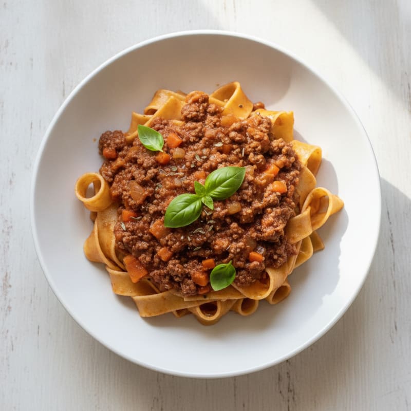 Hearty Beef Bolognese with Pappardelle