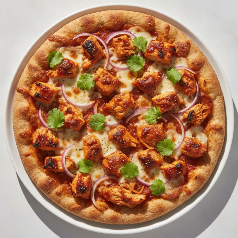 High-Protein BBQ Chicken Pizza