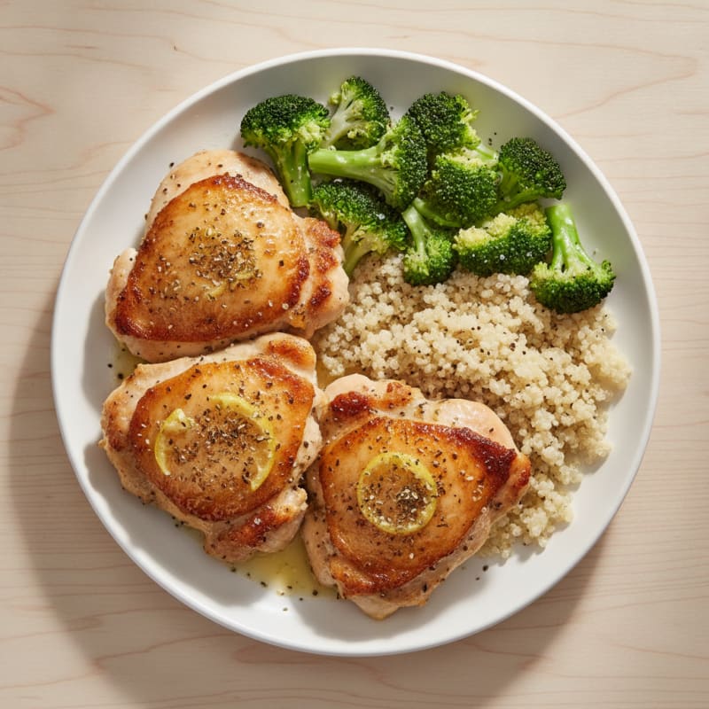 Pan-Seared Chicken Thighs with Herbs