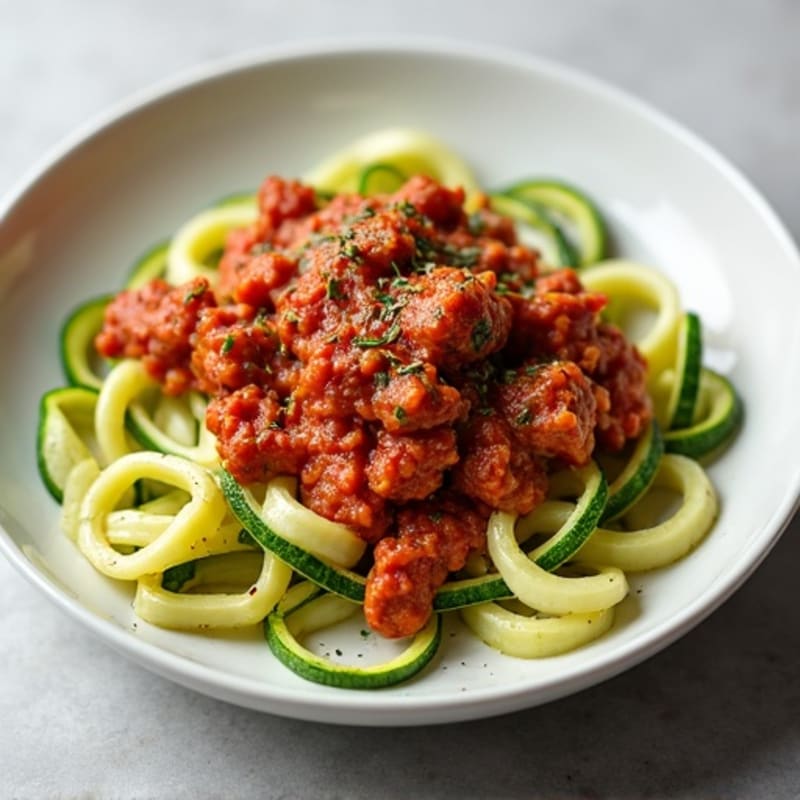 Protein-Packed Turkey Bolognese with Zucchini Noodles