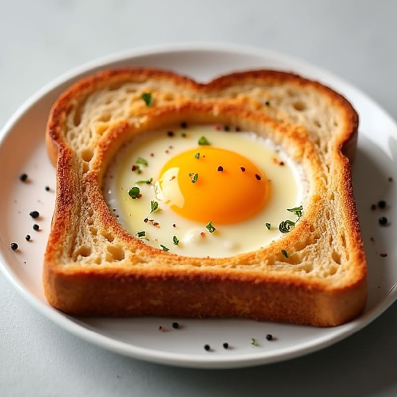 Crispy Egg-in-a-Hole Toast