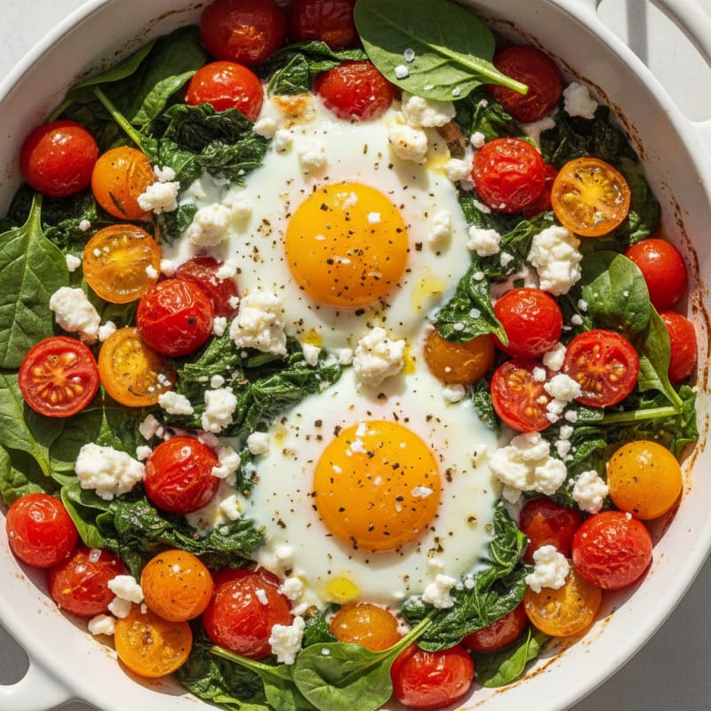 Baked Eggs with Roasted Tomatoes