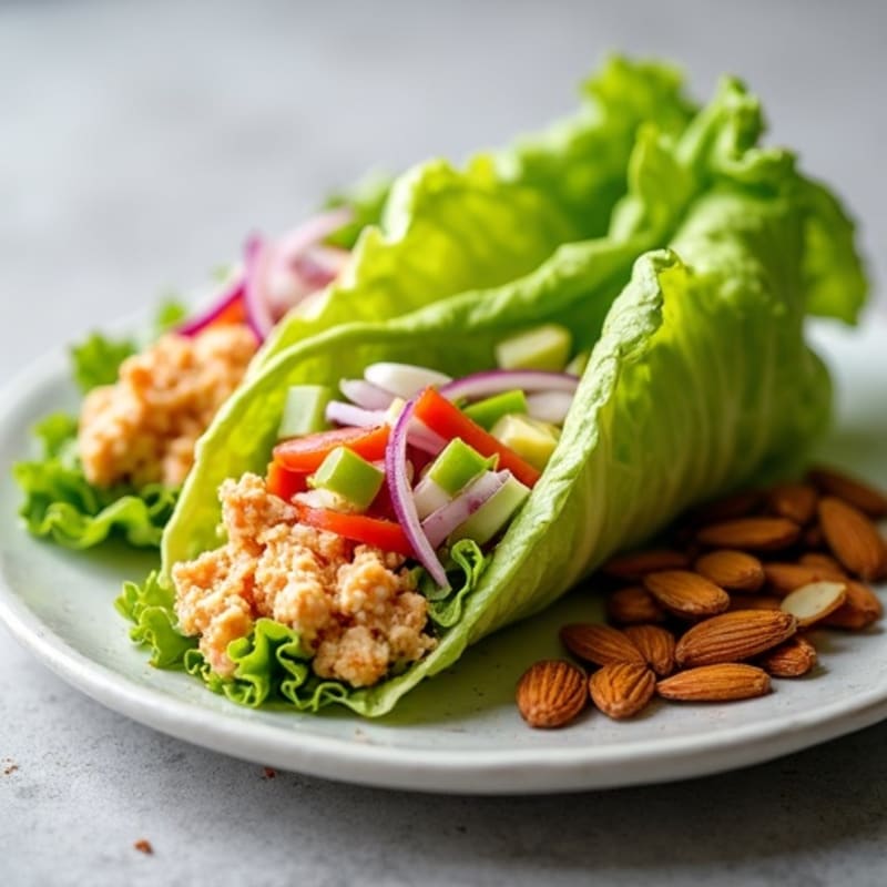 Spicy Sriracha Tuna Lettuce Wrap
