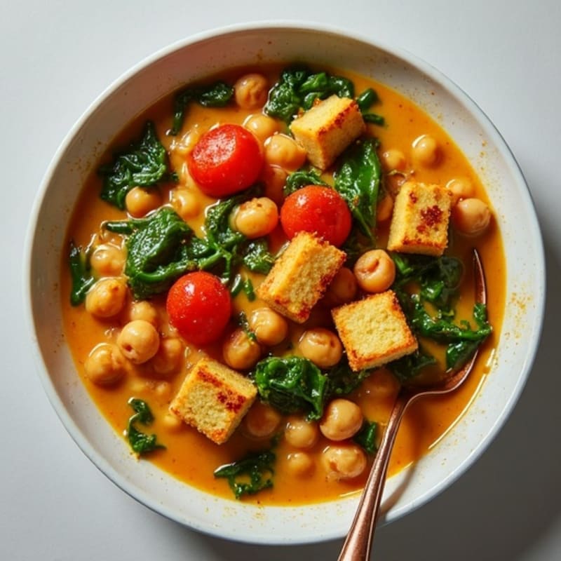 Hearty Chickpea and Spinach Curry