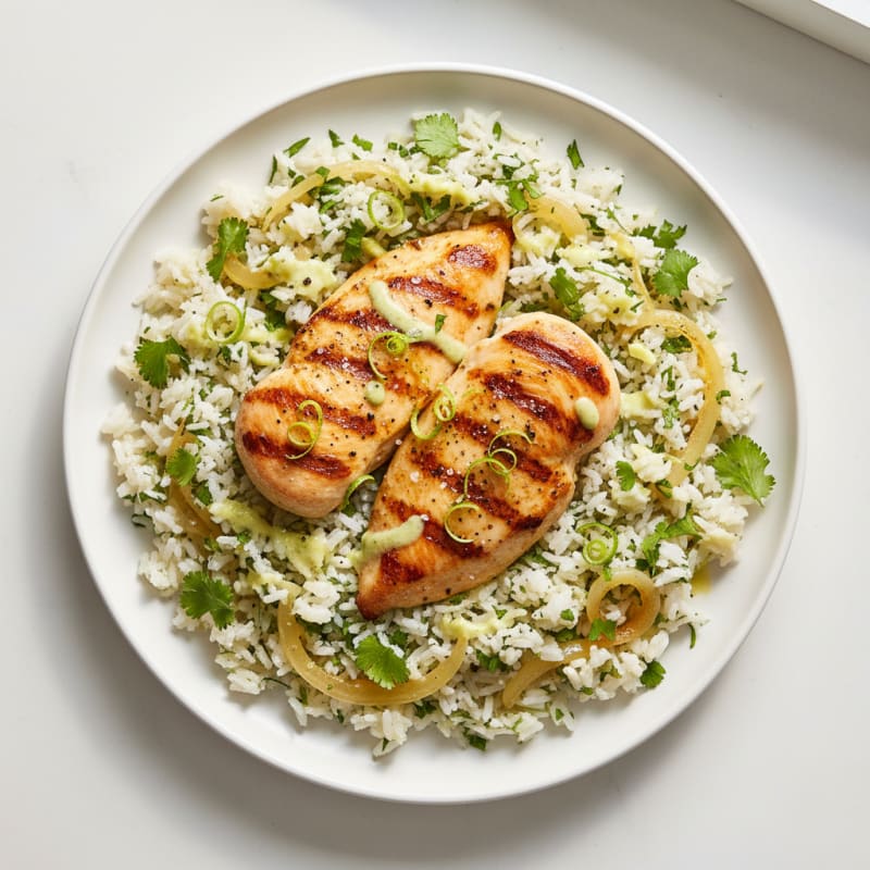 Lime-Marinated Chicken with Cilantro Rice