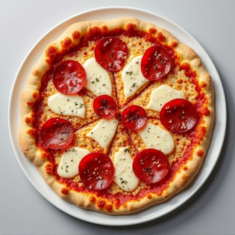 Cauliflower Crust Pizza with Turkey Pepperoni