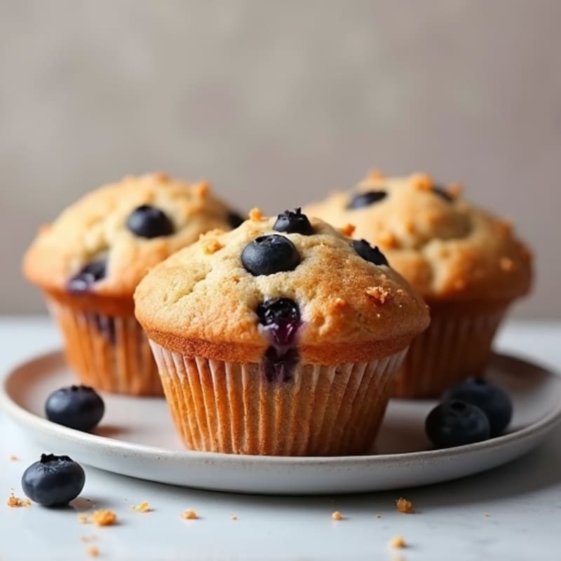 Moist Whole Wheat Sweet Berry Muffins