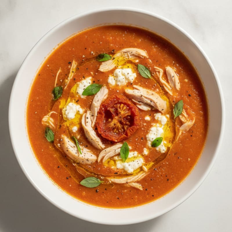 Roasted Tomato Basil Soup