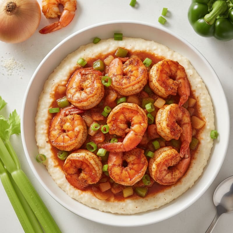 Cajun Shrimp and Grits
