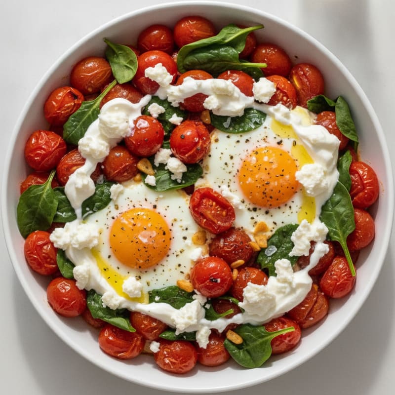 Baked Eggs with Roasted Tomatoes