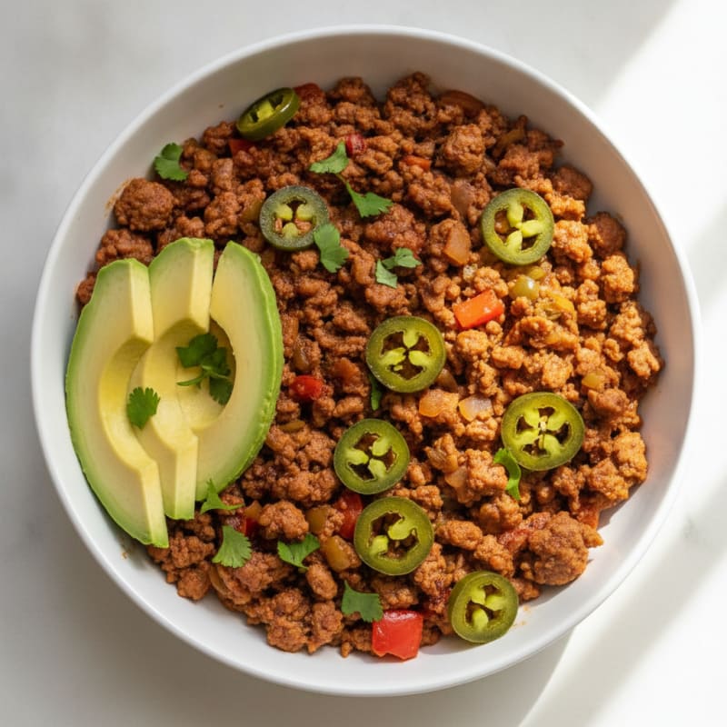 Chipotle Ground Turkey with Jalapeños