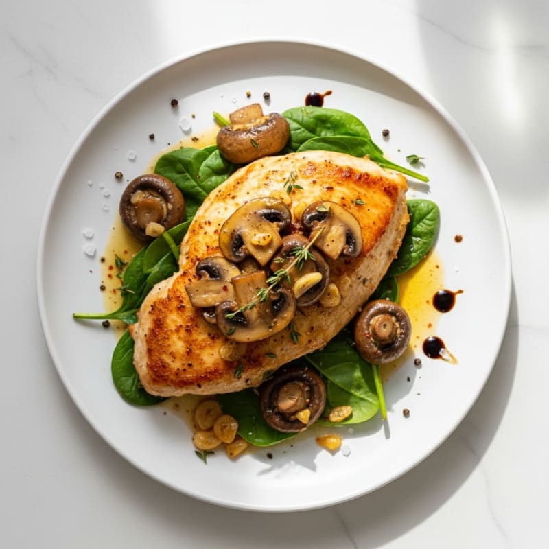 Smoky Roasted Garlic Butter Mushrooms