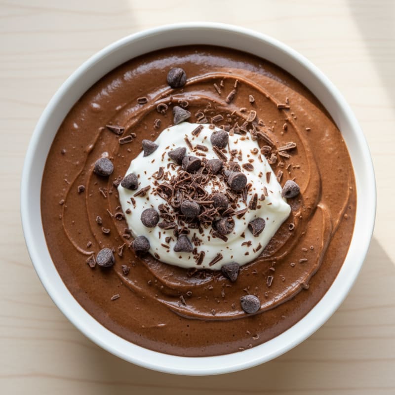 Silky Chocolate Protein Mousse with Greek Yogurt