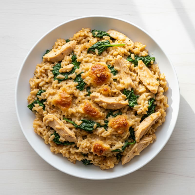Chicken Cream Cheese Baked Rice