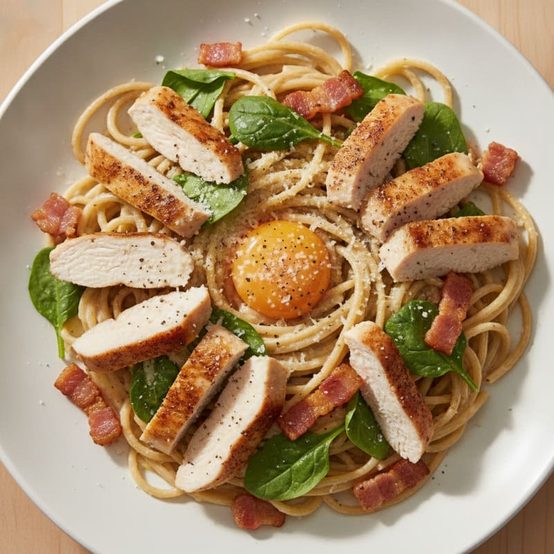 Classic Carbonara with Pancetta and Egg