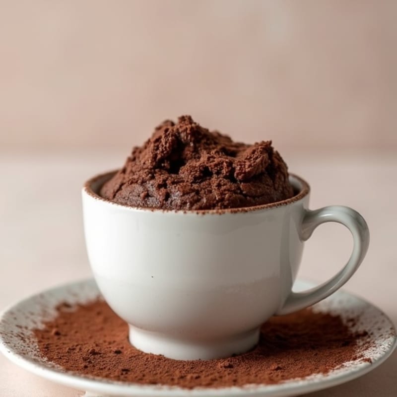 Fluffy Chocolate Protein Mug Cake