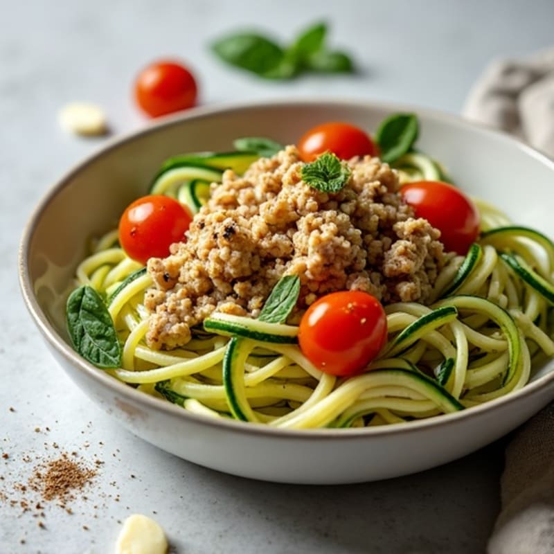 Protein-Packed Turkey and Zucchini Noodle Skillet