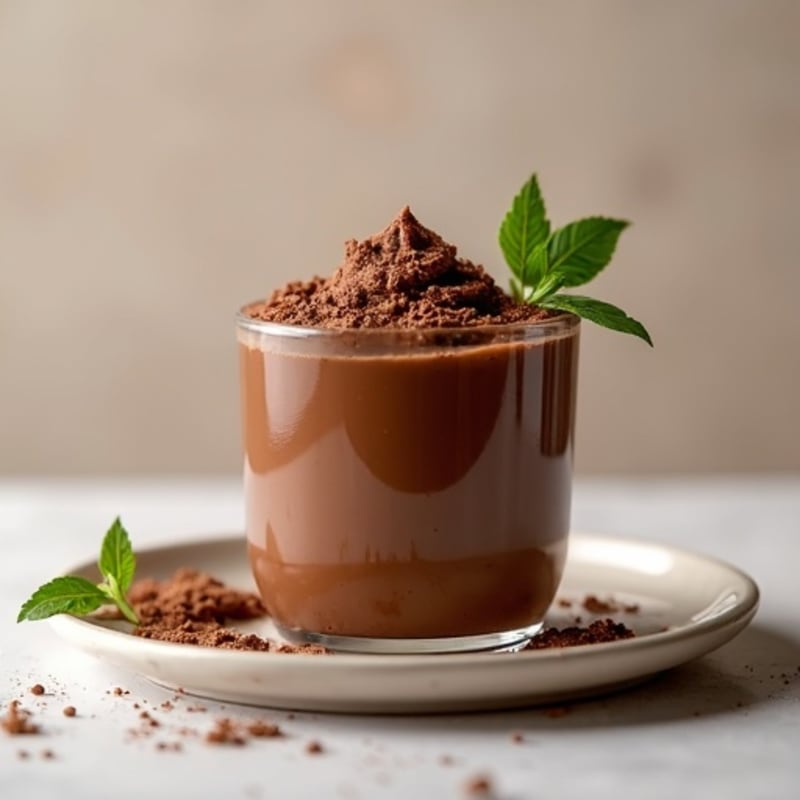 Creamy Chocolate Protein Pudding with Chia and Pea Protein