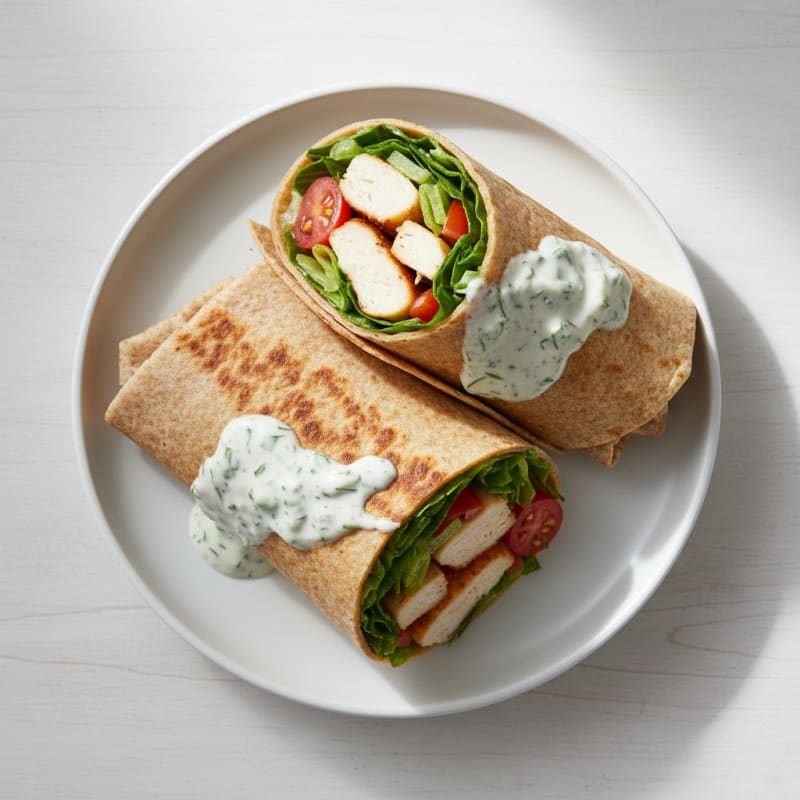 Crispy Chicken Ranch Wraps