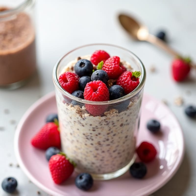 Protein-Packed Berry Overnight Oats