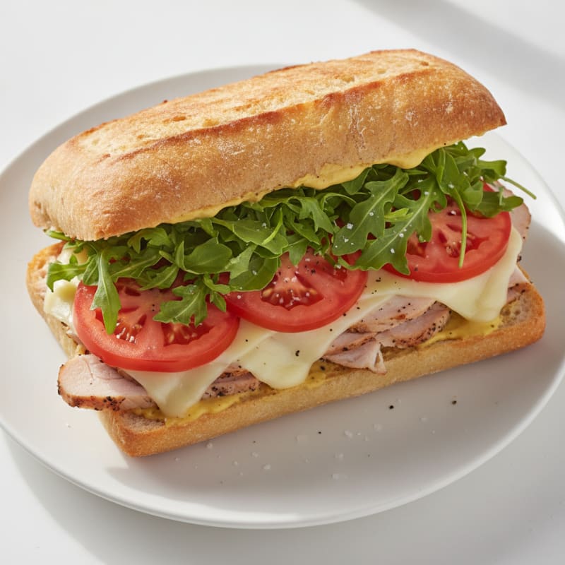 Turkey and Provolone Ciabatta Sandwich