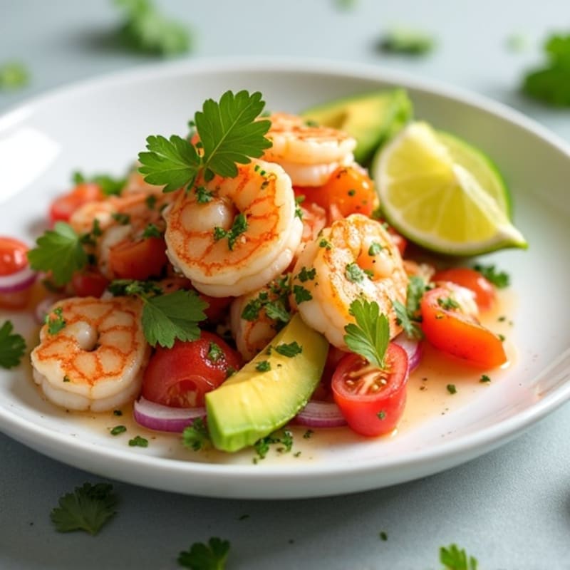 Citrus-Marinated Shrimp and Avocado Ceviche
